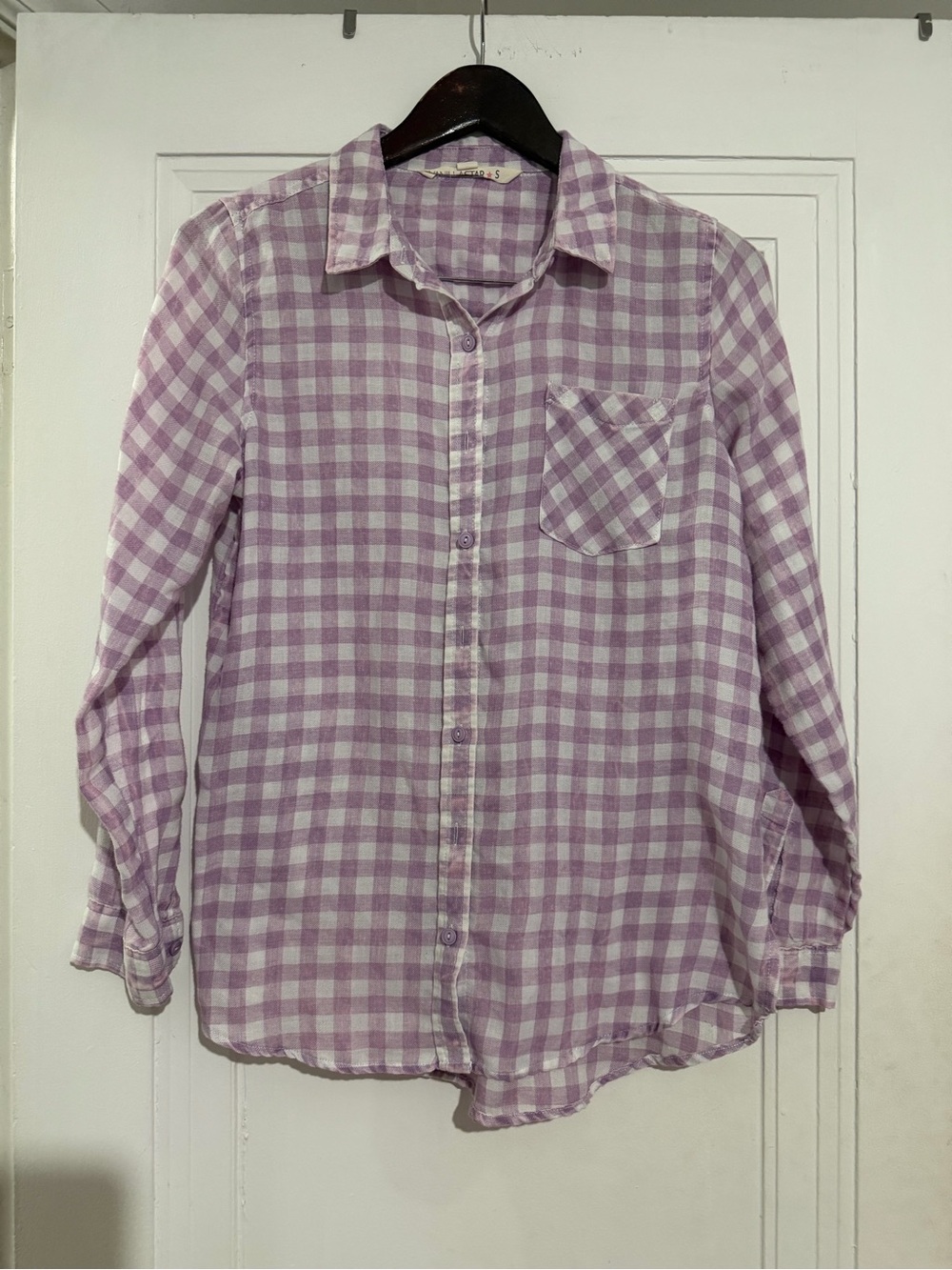 Vanilla Star Lavender Gingham Shirt